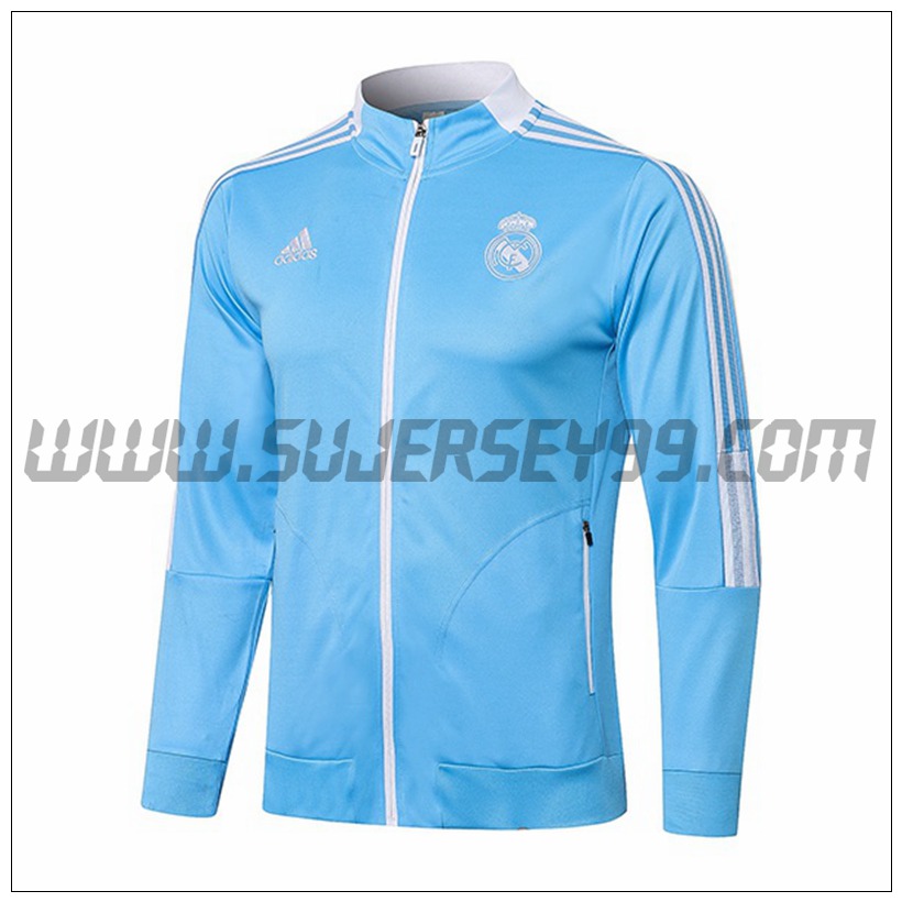 Chaqueta Futbol Real Madrid Azul/Blanco 2021 2022