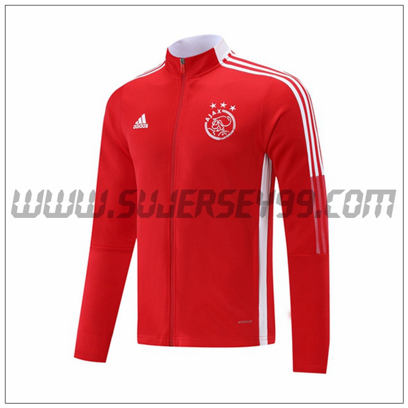 Chaqueta Futbol AFC Ajax Rojo 2021 2022