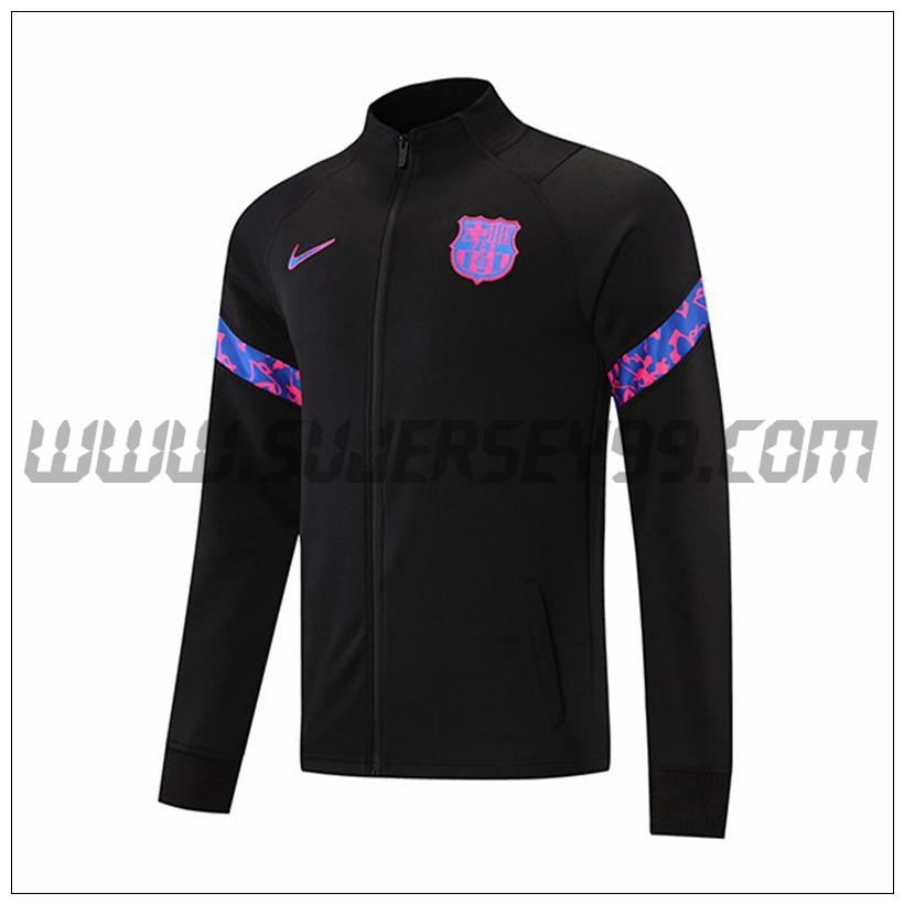 Chaqueta Futbol FC Barcelona Negro 2021 2022