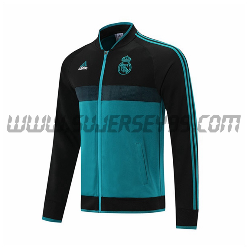 Chaqueta Futbol Real Madrid Verde Oscuro/Negro 2021 2022