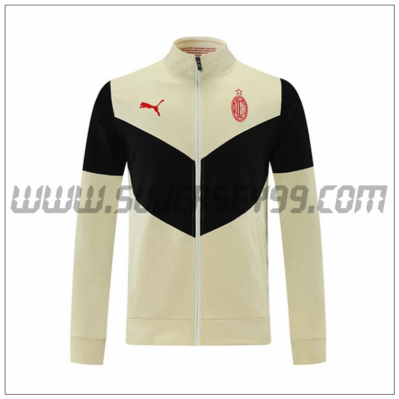 Chaqueta Futbol AC Milan Amarillo/Negro 2021 2022