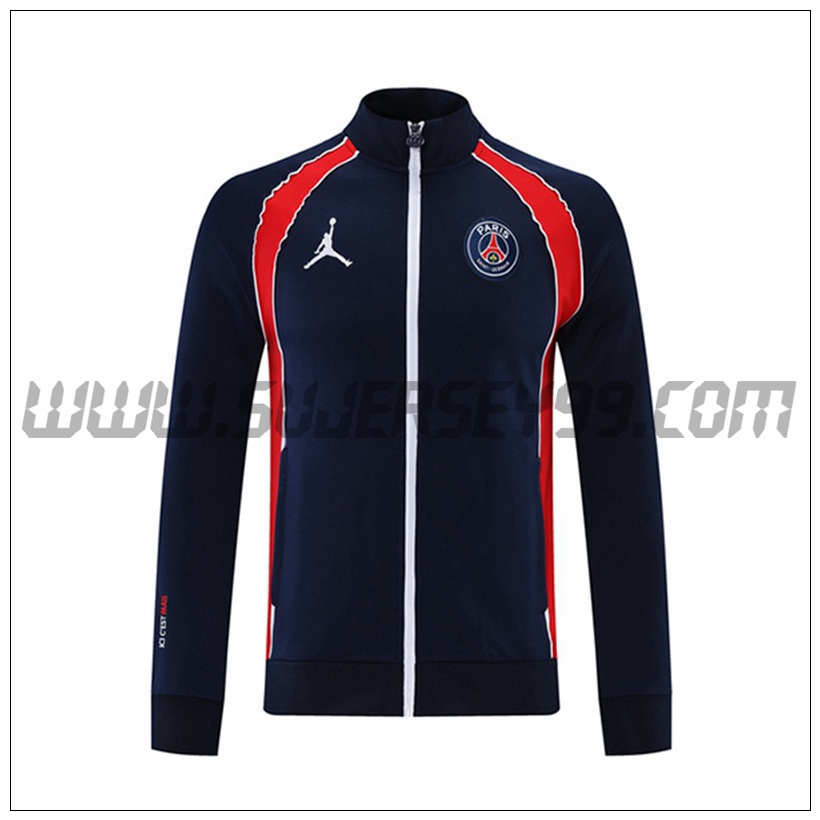 Chaqueta Futbol Jordan PSG Rojo/Negro 2021 2022