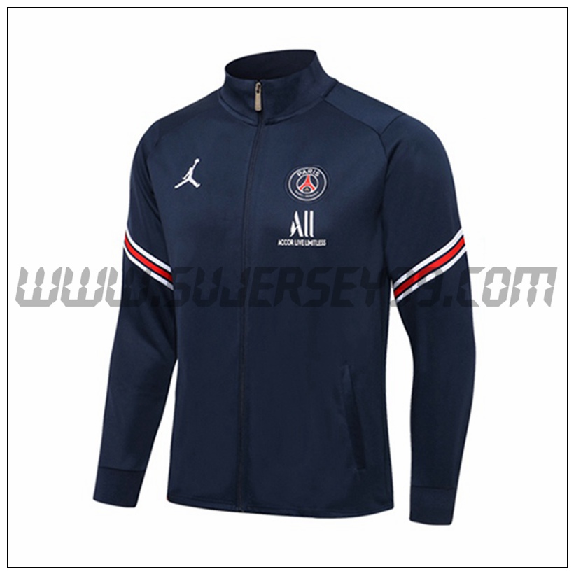 Chaqueta Futbol Jordan PSG Azul Marino 2021 2022 -2