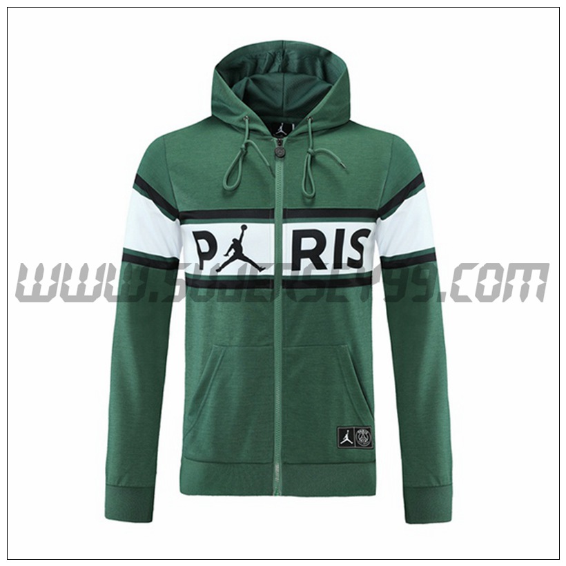 Chaqueta con Capucha PSG Verde 2021 2022