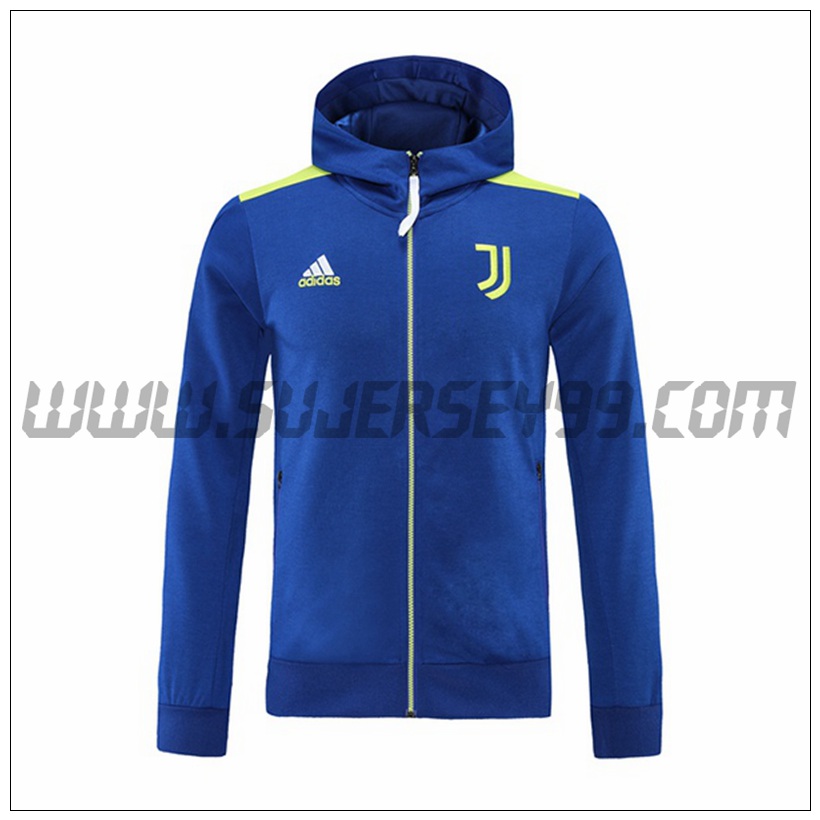 Chaqueta con Capucha Juventus Verde/Azul 2021 2022