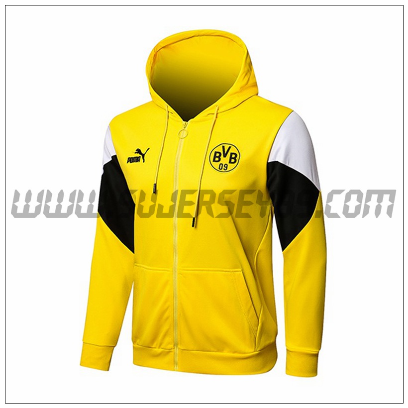 Chaqueta con Capucha Dortmund BVB Amarillo/Blanco 2021 2022