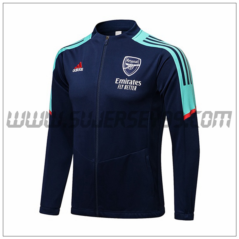 Chaqueta Futbol FC Arsenal Azul Marino/Verde 2021 2022