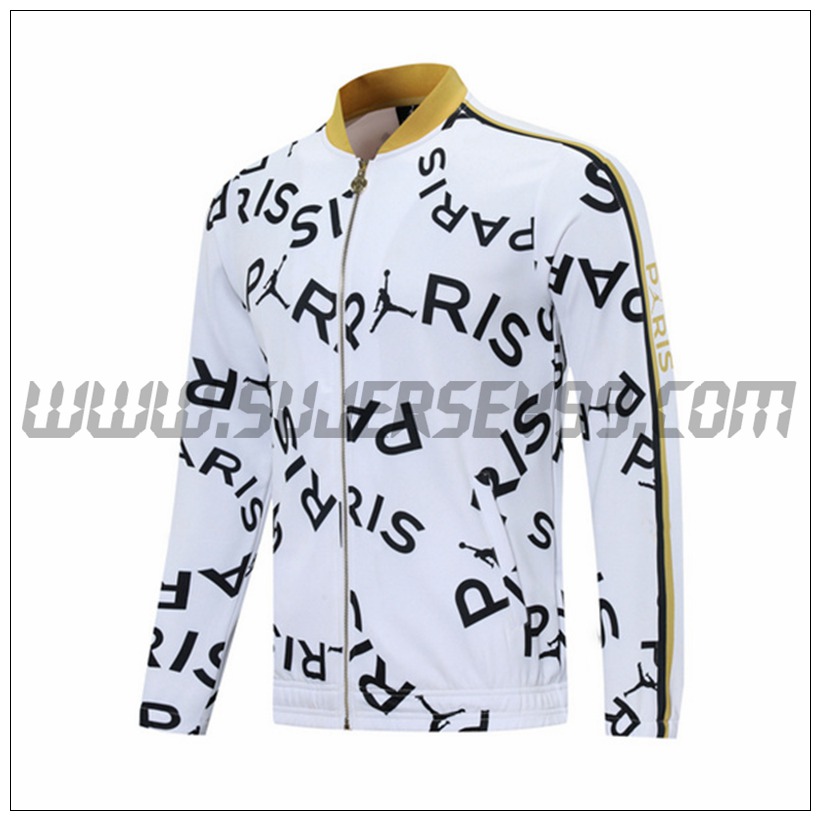 Chaqueta Futbol Jordan PSG Blanco 2021 2022