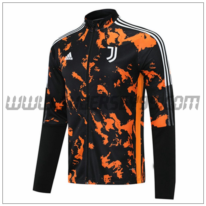 Chaqueta Futbol Juventus Negro/Orange 2021 2022