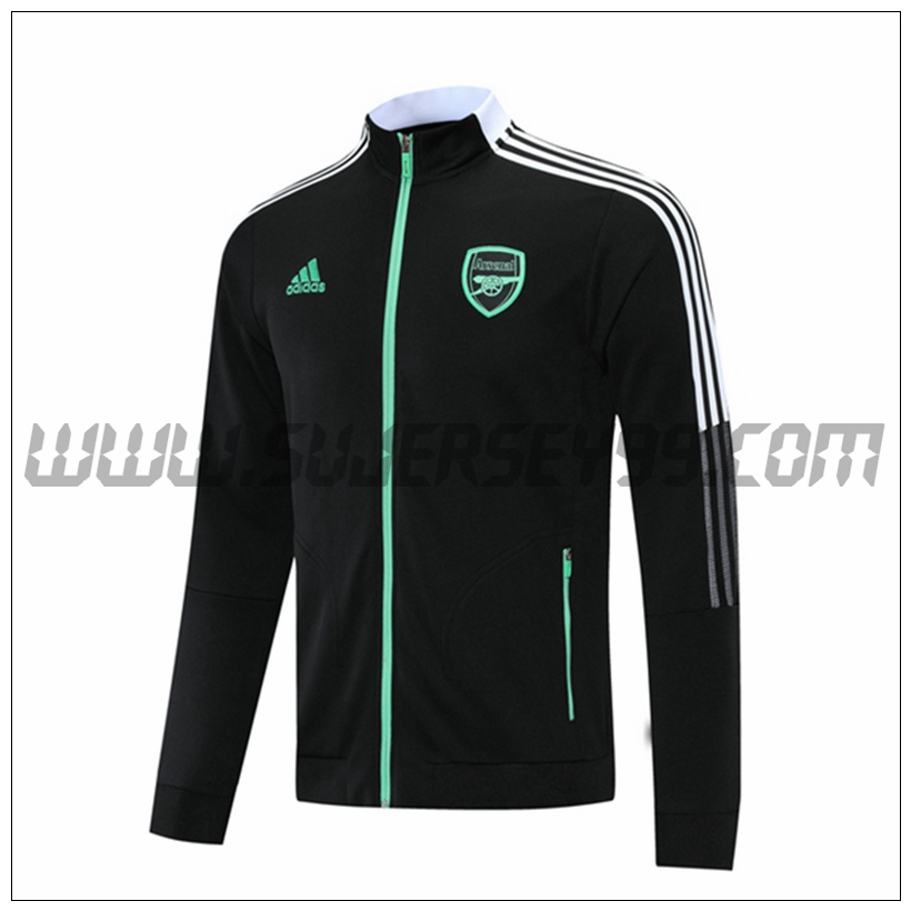 Chaqueta Futbol Arsenal Negro 2021 2022