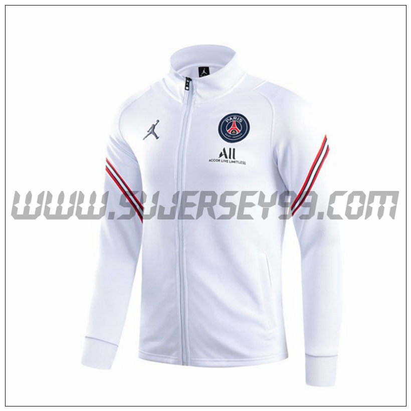 Chaqueta Futbol PSG Blanco 2021 2022