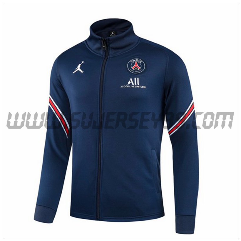 Chaqueta Futbol PSG Azul Marino 2021 2022