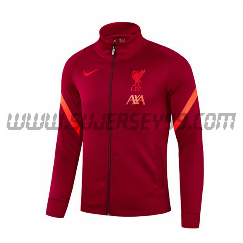 Chaqueta Futbol FC Liverpool Rojo 2021 2022