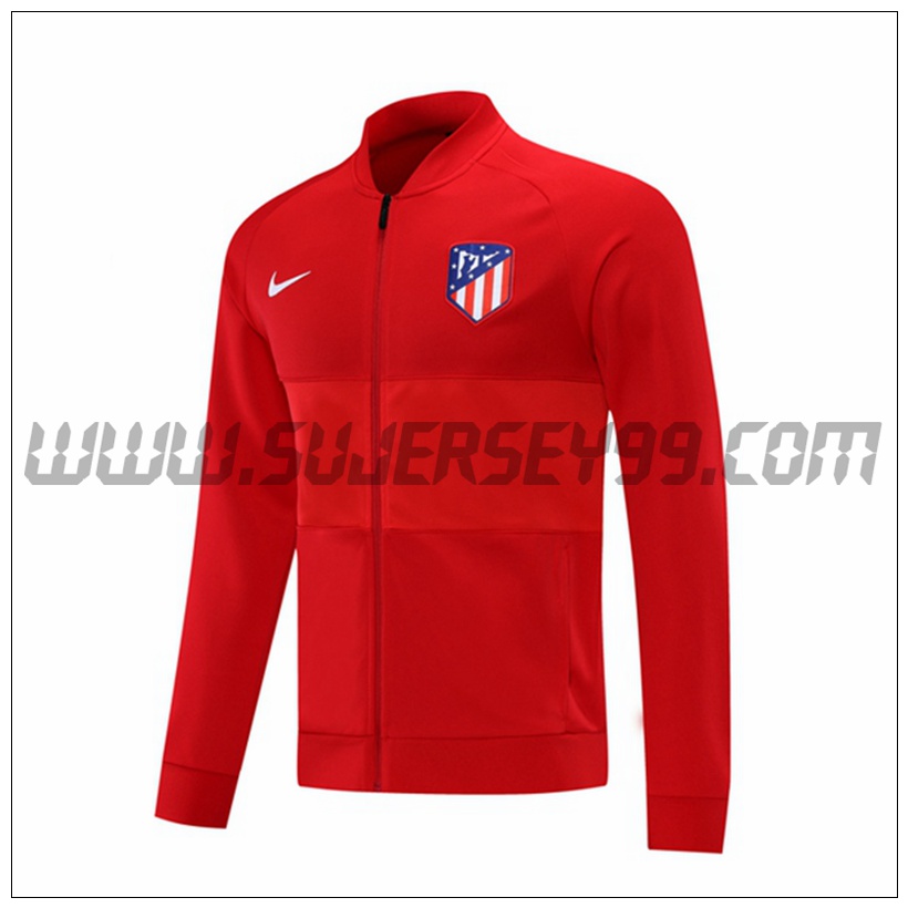 Chaqueta Futbol Atletico Madrid Rojo 2021 2022