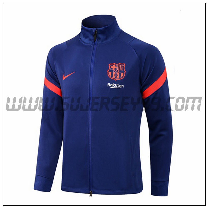 Chaqueta Futbol FC Barcelona Azul Marino 2021 2022