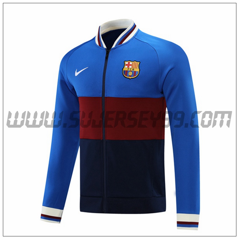 Chaqueta Futbol FC Barcelona Azul/Marrón 2021 2022