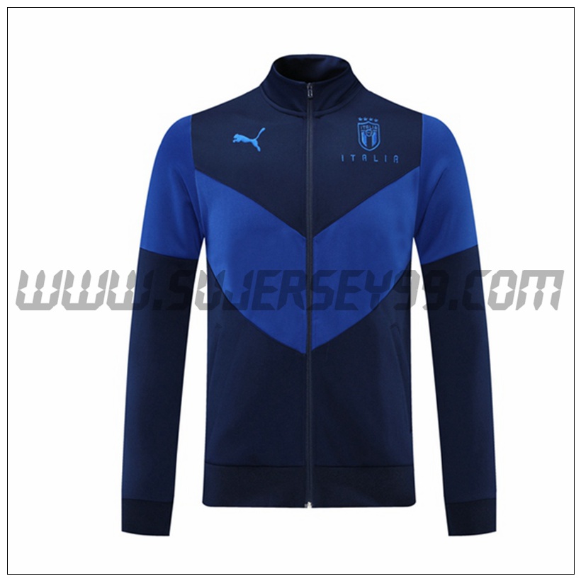 Chaqueta Futbol Italia Azul Marino 2021 2022