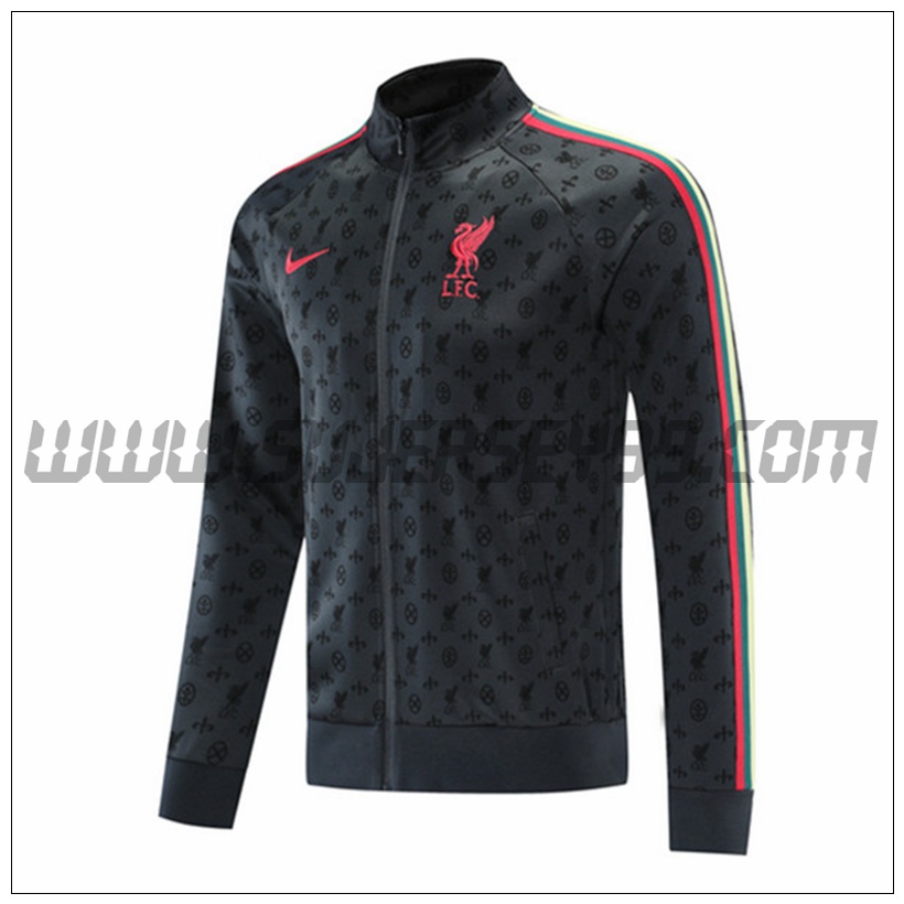 Chaqueta Futbol FC Liverpool Grise 2021 2022