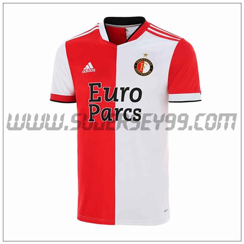 Primera Camiseta Futbol Feyenoord 2021 2022