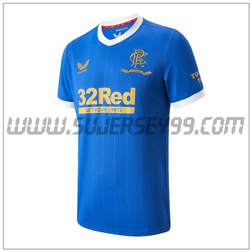 Primera Camiseta Futbol Rangers FC 2021 2022