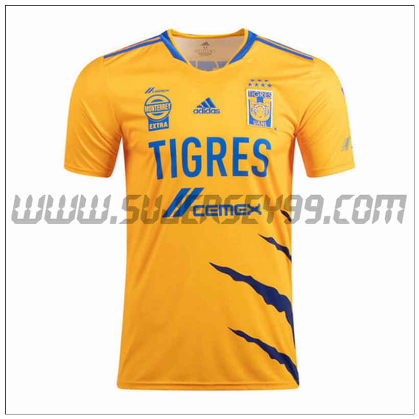 Primera Camiseta Futbol Tigres UANL 2021 2022