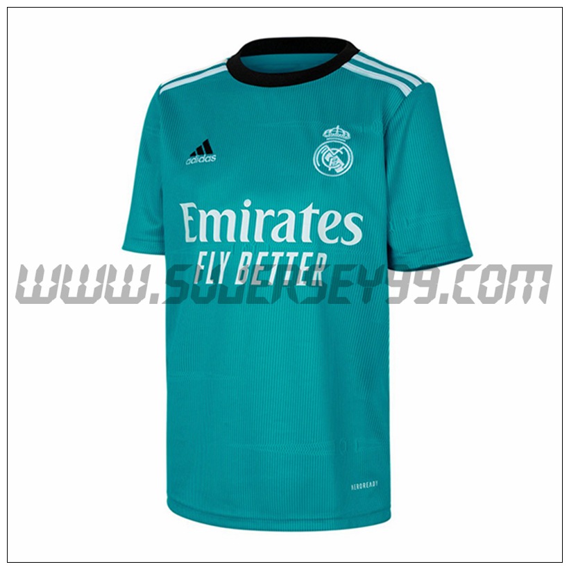 Tercera Camiseta Futbol Real Madrid 2021 2022