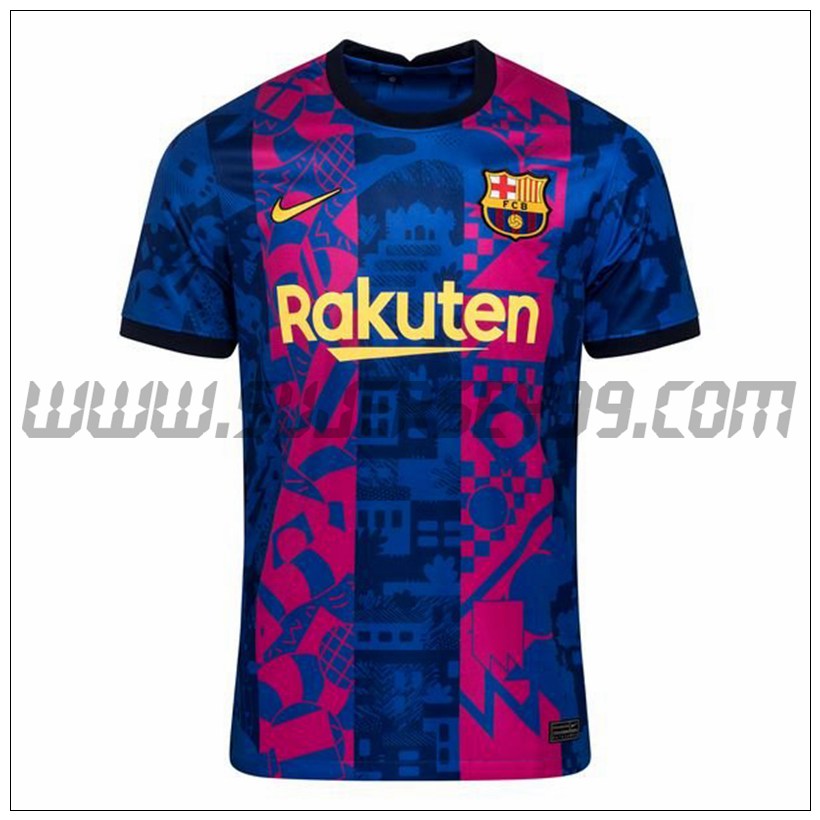 Tercera Camiseta Futbol FC Barcelona 2021 2022