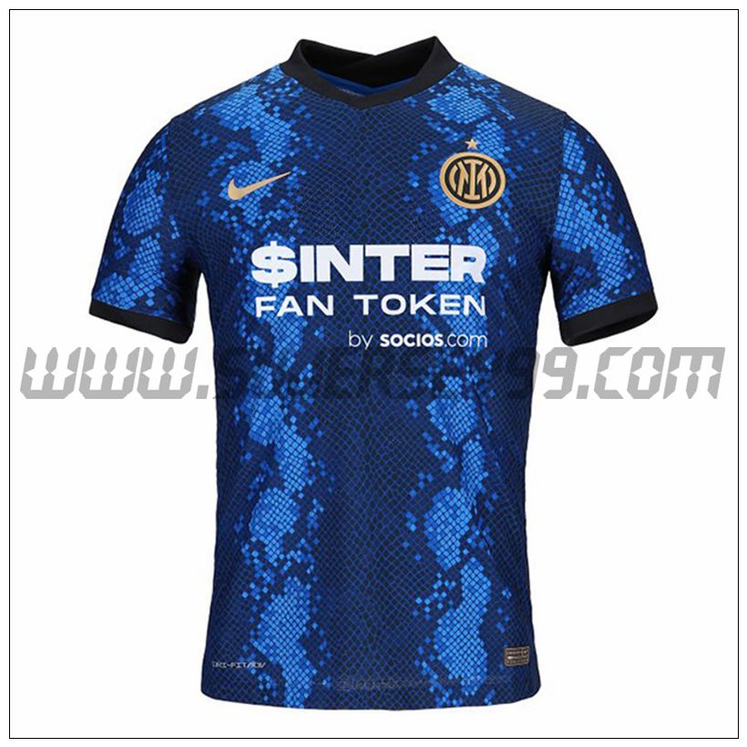 Primera Camiseta Futbol Inter Milan 2021 2022