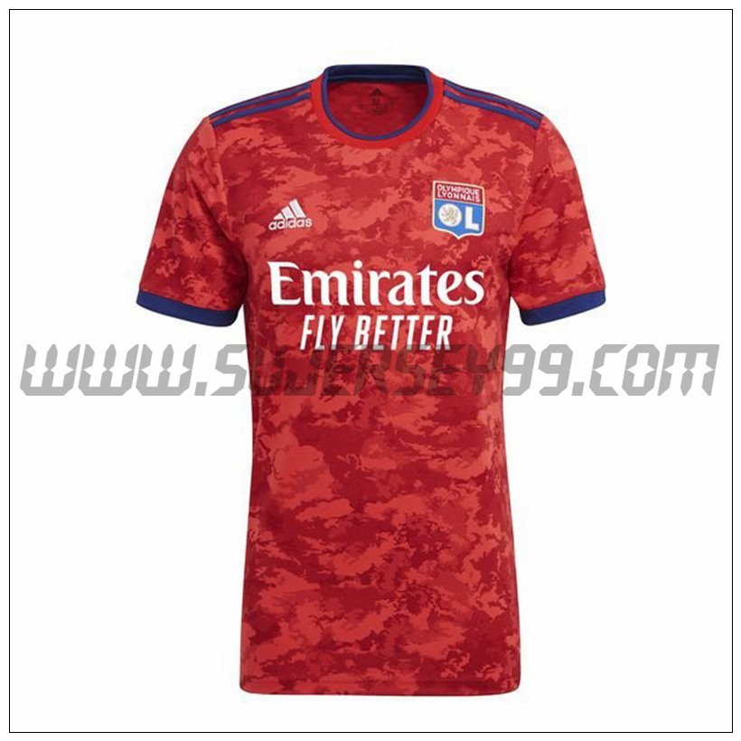 Segunda Camiseta Futbol Lyon OL 2021 2022