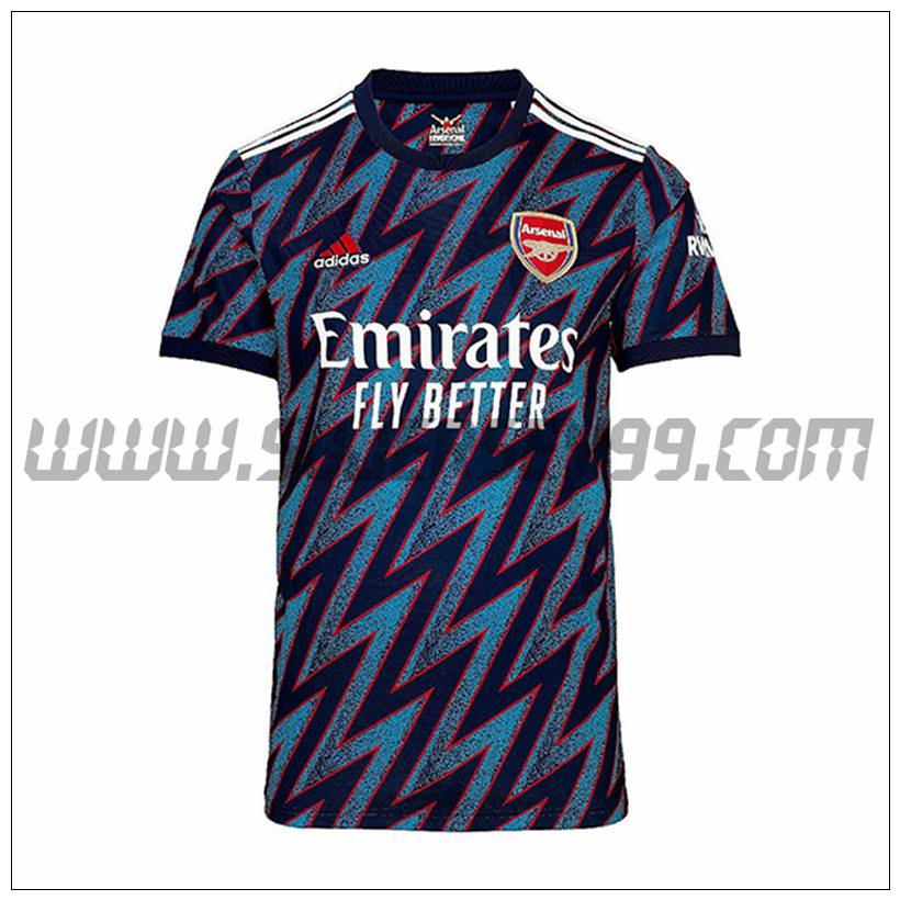 Tercera Camiseta Futbol Arsenal 2021 2022