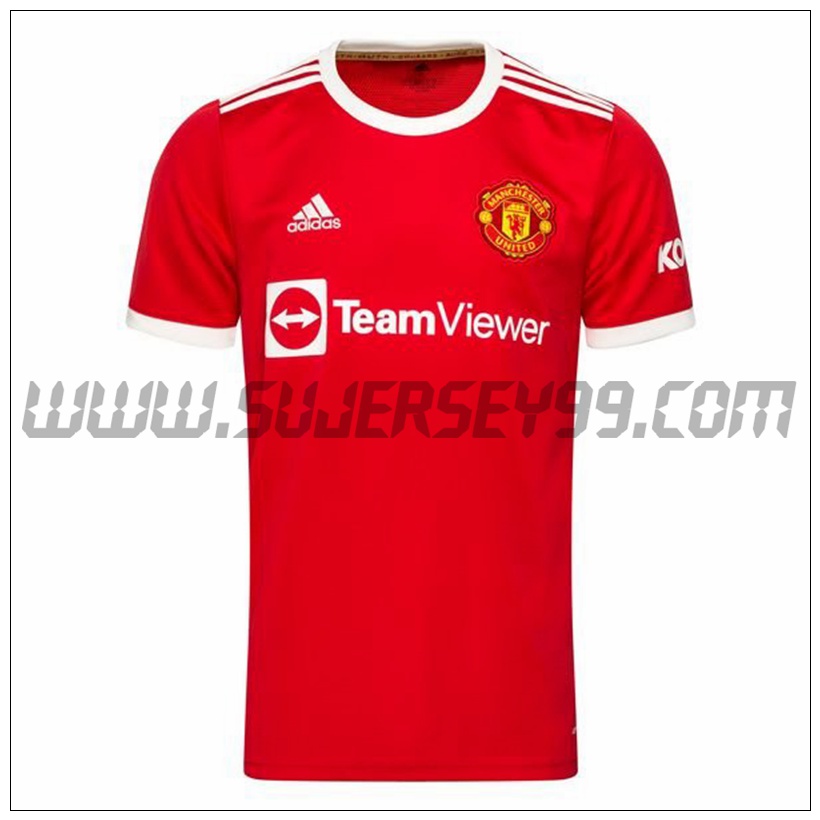 Primera Camiseta Futbol Manchester United 2021 2022