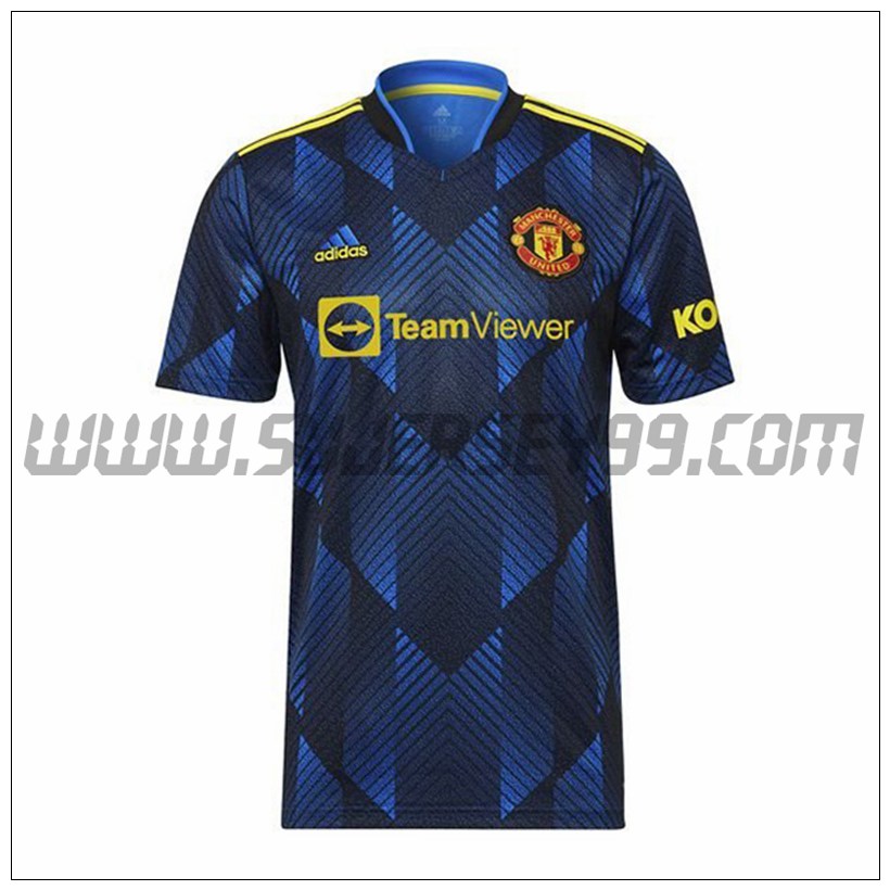 Tercera Camiseta Futbol Manchester United 2021 2022