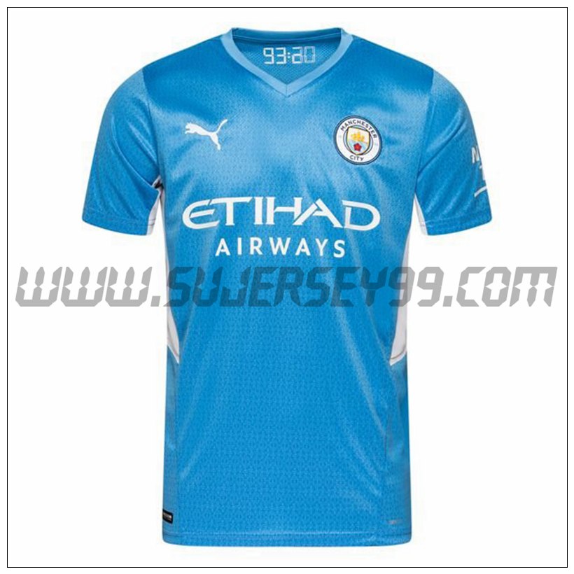 Primera Camiseta Futbol Manchester City 2021 2022