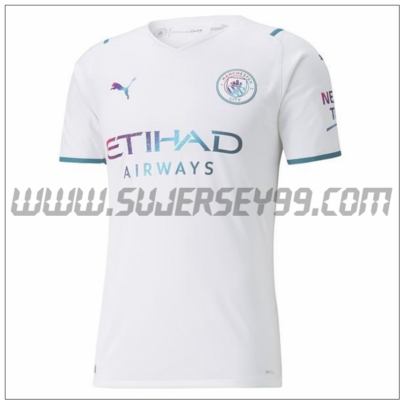 Segunda Camiseta Futbol Manchester City 2021 2022