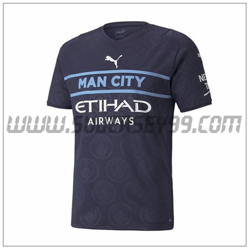 Tercera Camiseta Futbol Manchester City 2021 2022