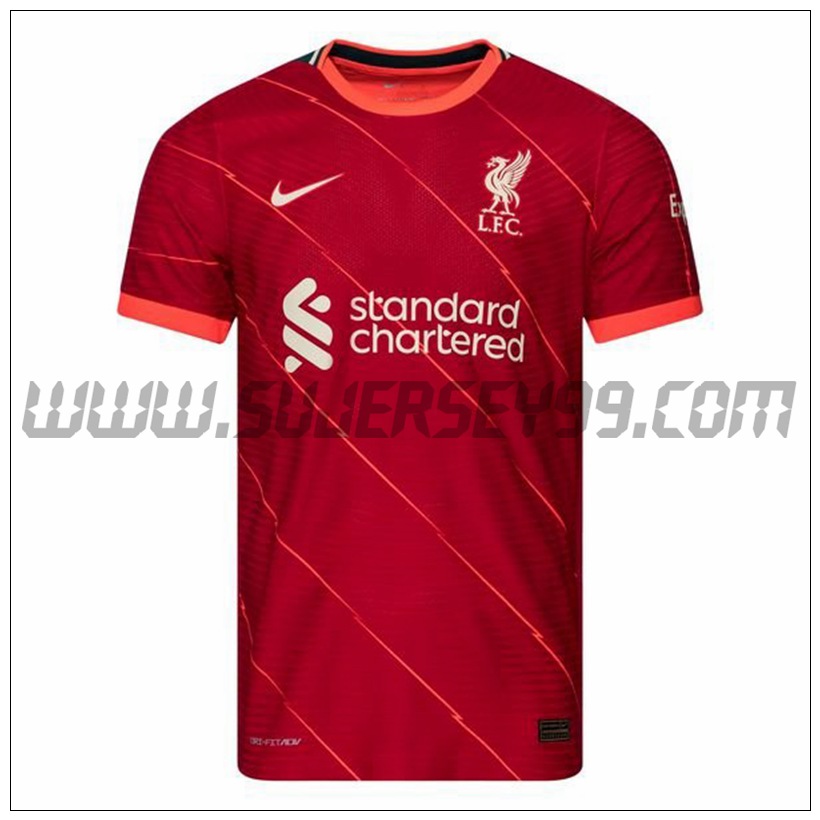 Primera Camiseta Futbol FC Liverpool 2021 2022