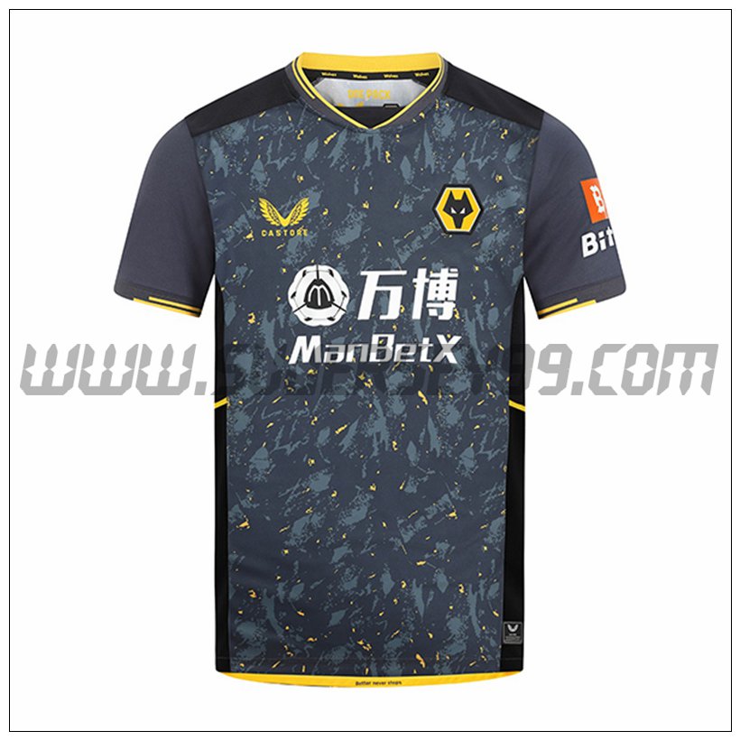 Segunda Camiseta Futbol Wolves 2021 2022