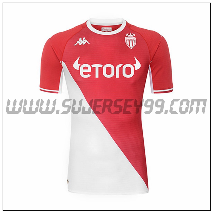 Primera Camiseta Futbol AS Monaco 2021 2022