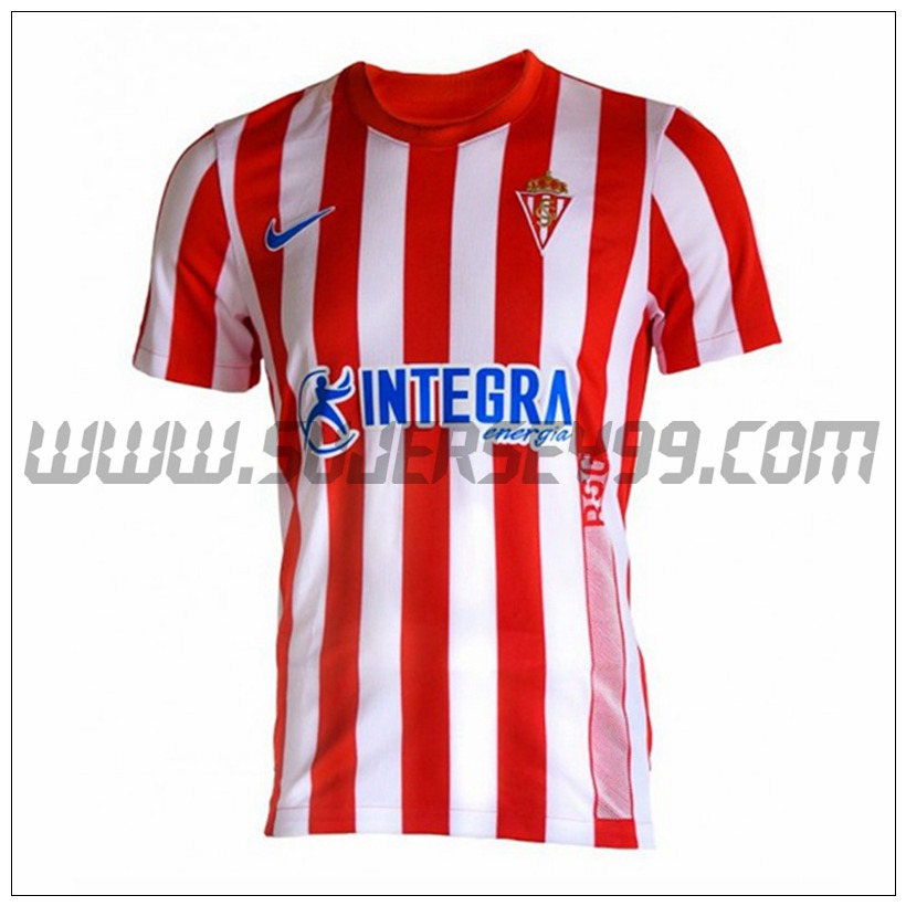 Primera Camiseta Futbol Sporting Gijon 2021 2022