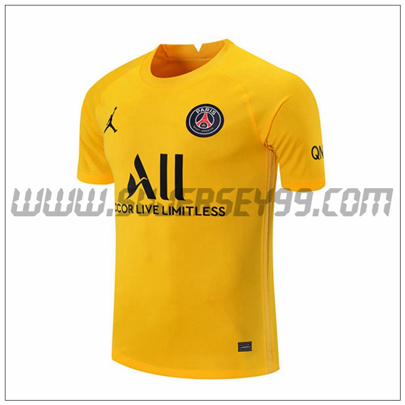 Segunda Camiseta Futbol Portero Paris PSG Amarillo 2021 2022