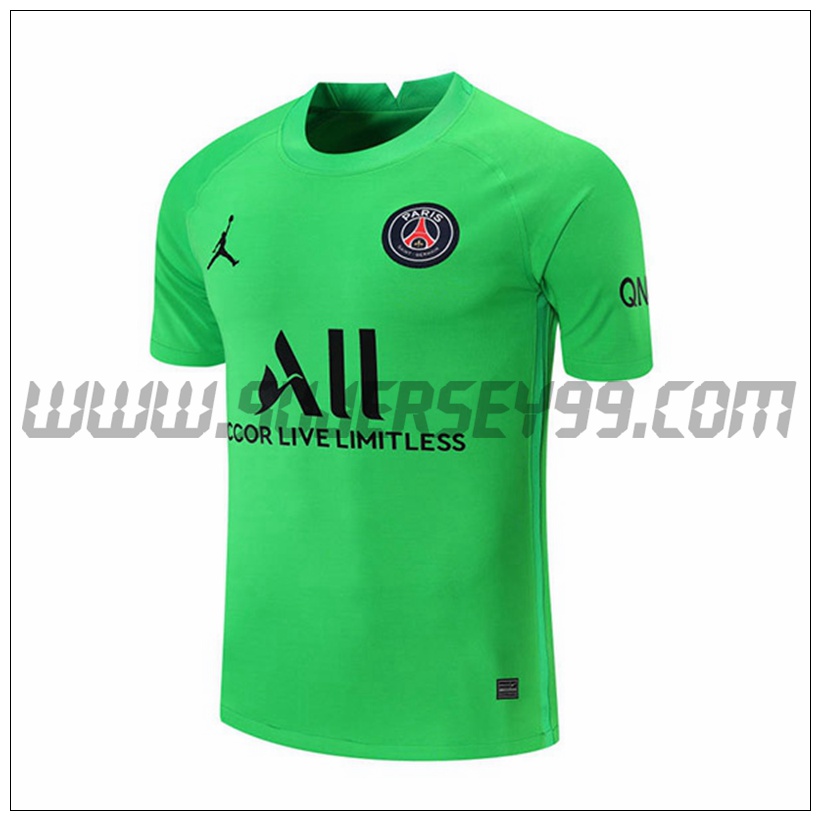 Segunda Camiseta Futbol Portero Paris PSG Verde 2021 2022