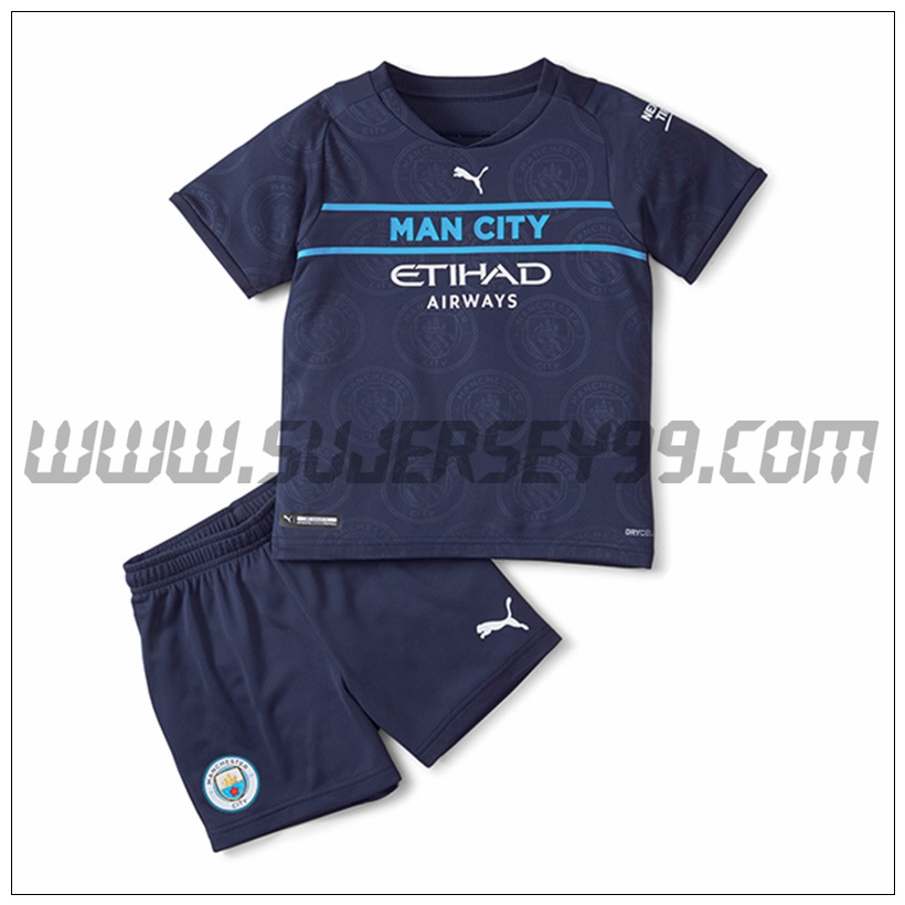 Tercera Equipacion del Manchester City Ninos 2021 2022