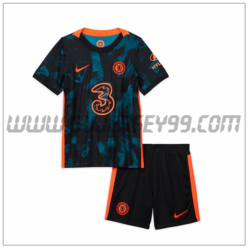 Tercera Equipacion del FC Chelsea Ninos 2021 2022