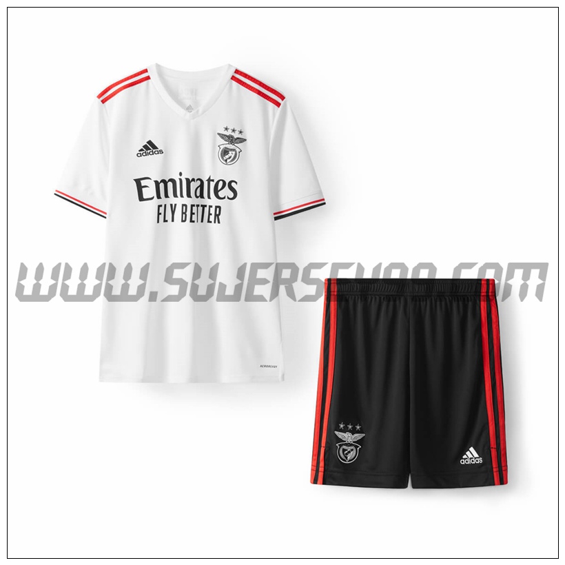 Segunda Equipacion del S.L.Benfica Ninos 2021 2022