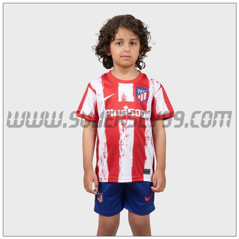 Primera Equipacion del Atletico Madrid Ninos 2021 2022