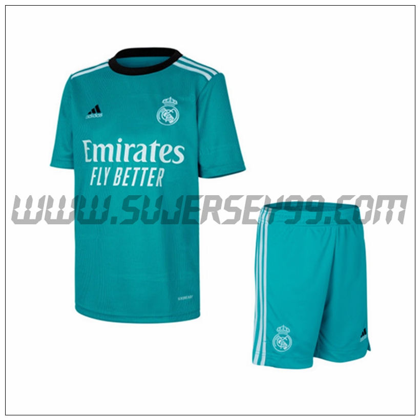 Tercera Equipacion del Real Madrid Ninos 2021 2022