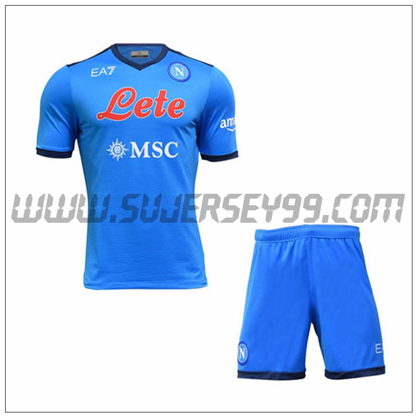 Primera Equipacion del SSC Napoles Ninos 2021 2022