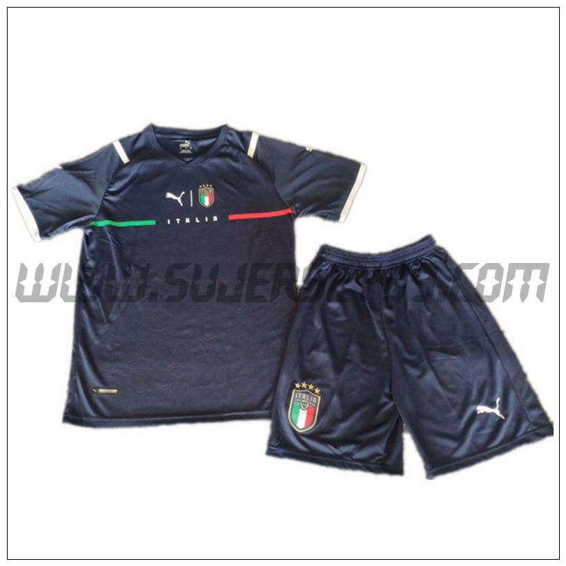 Segunda Equipacion del Portero Italia Ninos 2021 2022