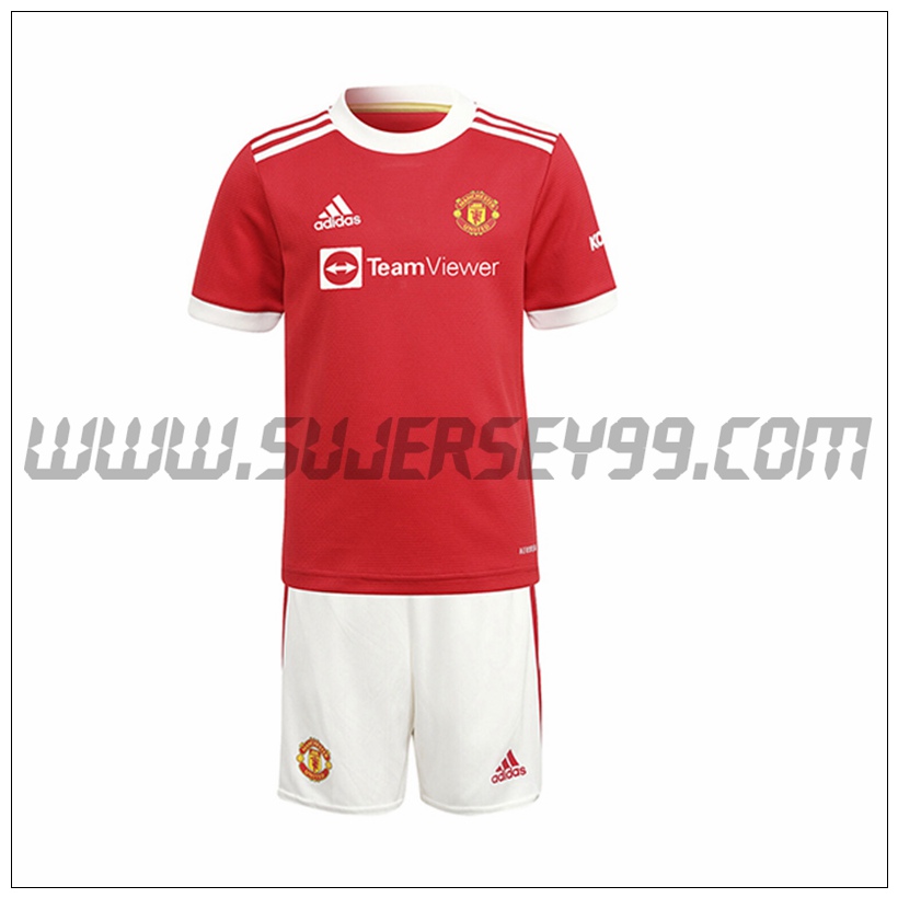 Primera Equipacion del Manchester United Ninos 2021 2022