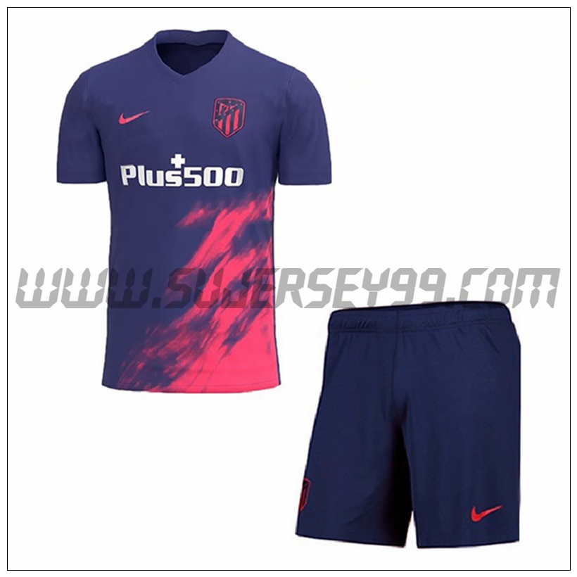 Segunda Equipacion del Atletico Madrid Ninos 2021 2022